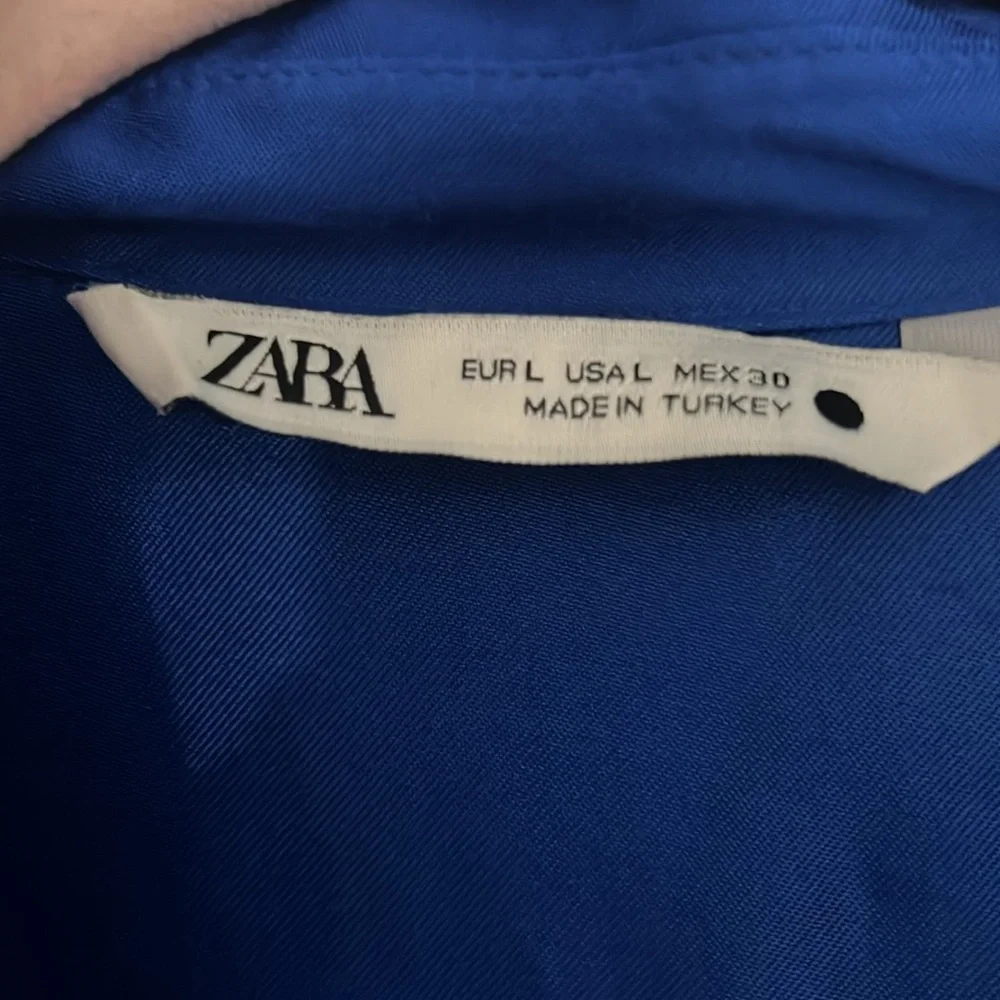 Zara bloggers favorite silk wrap dress large - Picture 6 of 8